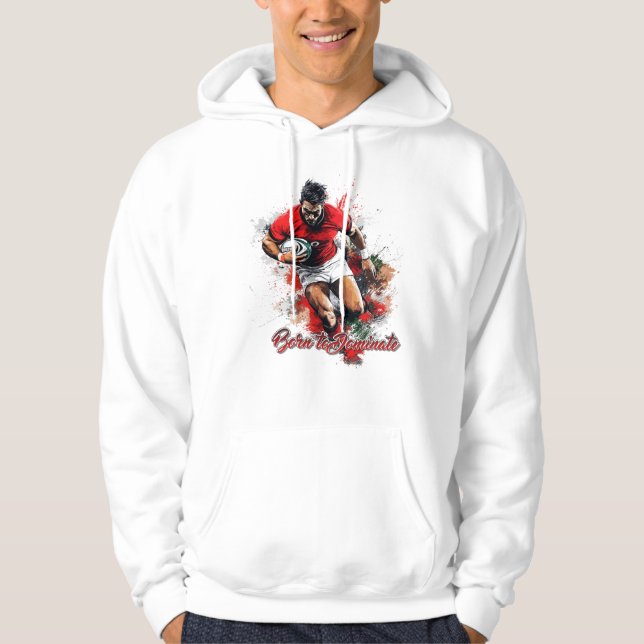 Veste À Capuche Football Fans Graphic and Text (Devant)