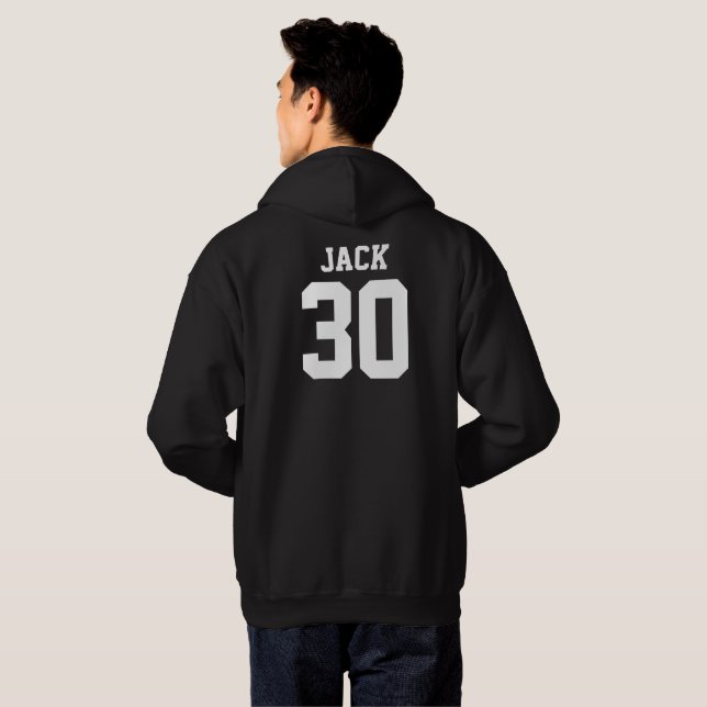 Veste À Capuche Football Football Nom Et Numéro Personnalisés (Dos entier)
