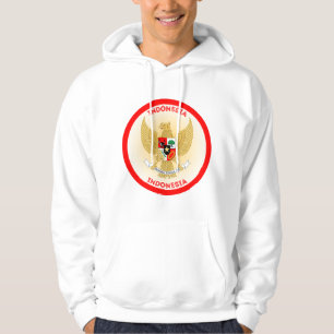 Veste À Capuche Forme du cercle d'emblème national indonésien