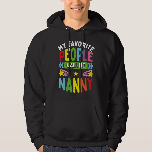 Veste À Capuche Fournisseur de garderie Favori Appelez-moi Nanny G (Devant)