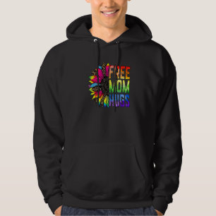Veste À Capuche Free Mom Hugues Rainbow Sunflower Gay pride Lgbtq 