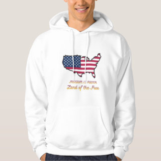 Veste À Capuche Freedom Is Power USA Flag Hoodie