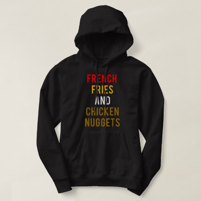 Veste À Capuche French Fries and Chicken Nugget (Design devant)