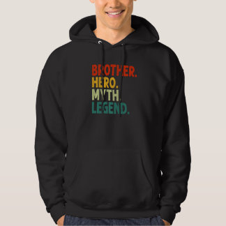 Veste À Capuche Frère Héros Mythe Légende Rétro Vintage Frère Pré