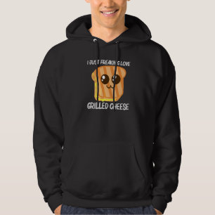 Veste À Capuche Fromage Grillé Mignon Pour Hommes Femmes Pain Gril