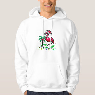 Veste À Capuche "Fun Flamant rose de Noël"