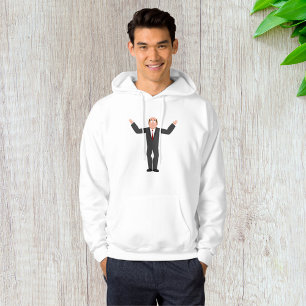 Veste À Capuche Funky Bald Homme d'affaires hurlant humoristique