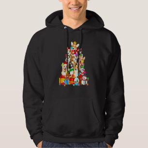 Veste À Capuche Funky Corgi Noël Lumières Chien Chien Chien Chien