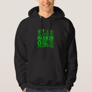 Veste À Capuche Funky Hacker Composition organique Il Hacking Nerd