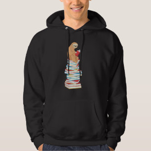 Veste À Capuche Funky Sloth Book Reading School Enseignant Ne