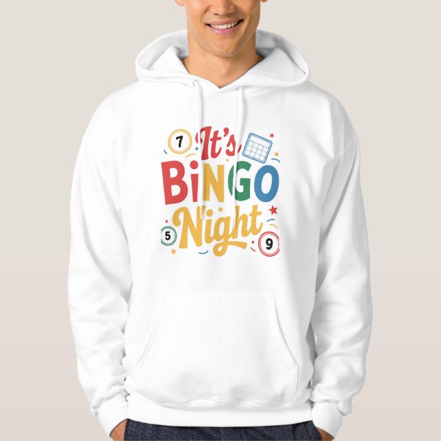 Veste À Capuche Funny Bingo Lover Design – Bingo Player Gift (Devant)