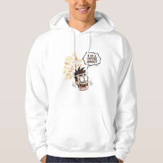 Veste À Capuche Funny Coffee Addict Energetic Cartoon HoodiT-Shirt
