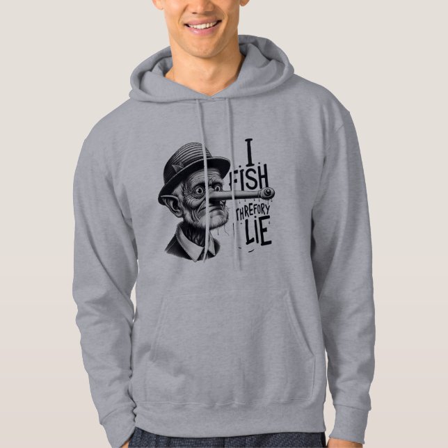Veste À Capuche Funny Fishing Liar Hoodie (Devant)