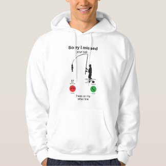 Veste À Capuche Funny Fishing Shirt – “Sorry I Missed Your Call, 