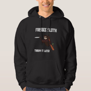 Veste À Capuche Funny Frisbee Sloth Disk Golf Ultimate