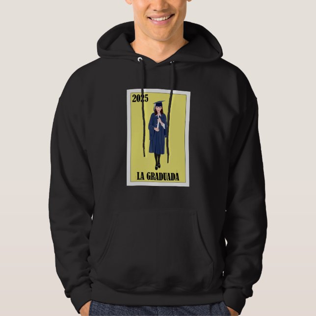 Veste À Capuche Funny Mexican Design for Graduation - La Graduada  (Devant)
