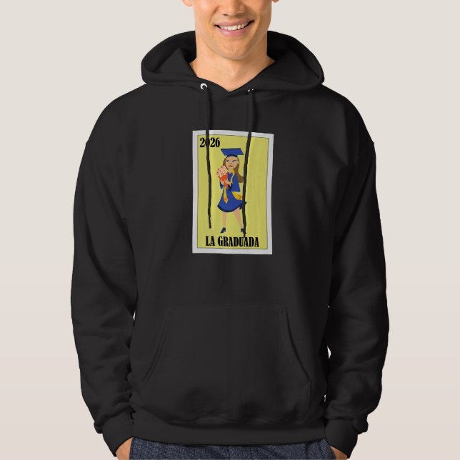 Veste À Capuche Funny Mexican Design for Graduation - La Graduada  (Devant)