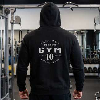 Veste À Capuche Funny Motivational Gym Hoodie for Fitness Lovers
