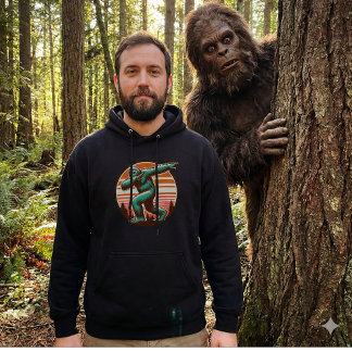 Veste À Capuche Funny Sasquatch Bigfoot Dabbing Personalized