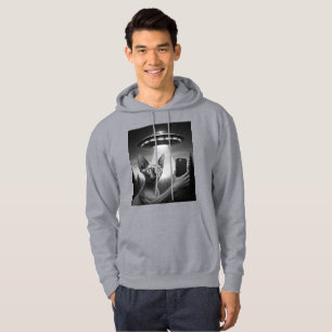 Veste À Capuche Funny Sphynx Chat Selfie Ufo Alien Zone 51 Humour