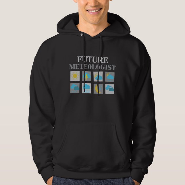 Veste À Capuche Futures icônes de prévisions météorologiques de (Devant)