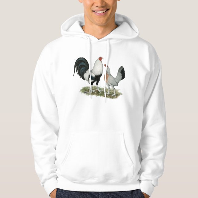 Veste À Capuche Gamefowl argenté (Devant)