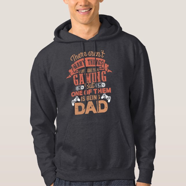 Veste À Capuche Gamer Papa - Prochain niveau Patrie (Devant)
