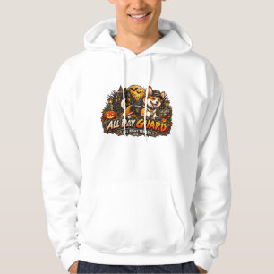 Veste À Capuche Garde de Jour Terreur de Nuit Corgi Halloween Sécu