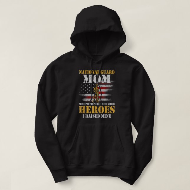 Veste À Capuche Garde nationale Maman Chemise Armée Héros T-shirt  (Design devant)