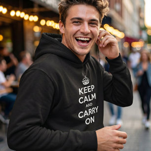 Veste À Capuche Gardez votre calme et continuez - Le design origin