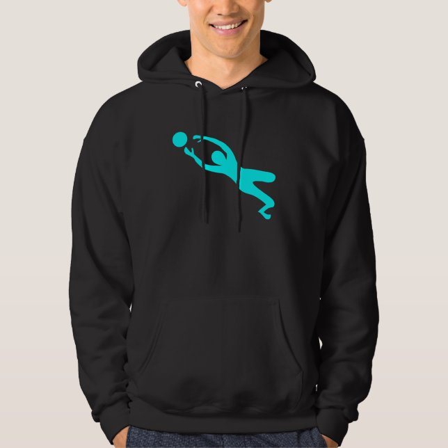 Veste À Capuche Gardien des objectifs - Cyan (Devant)