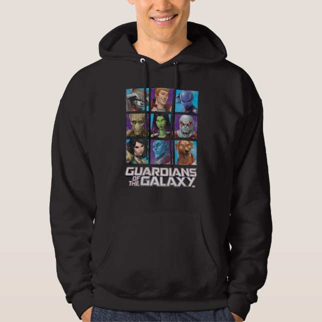 Veste À Capuche Gardiens de la Galaxie | Grille d'équipage (Devant)