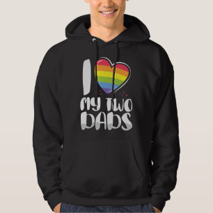 Veste À Capuche Gay Papa Fierté J'Aime Mes Deux Pères Pour Les Fil