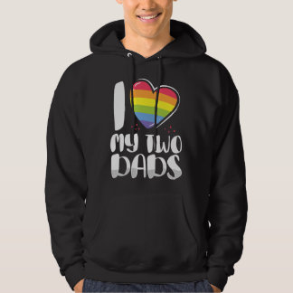 Veste À Capuche Gay Papa Fierté J'Aime Mes Deux Pères Pour Les Fil