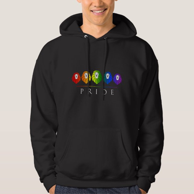 Veste À Capuche gay pride des Lions - LGBT (Devant)