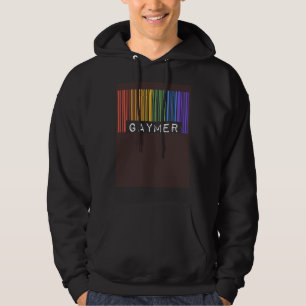 Veste À Capuche Gaymer Drapeau de la fierté gay Code-barres Jeux v