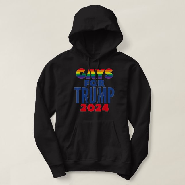 Veste À Capuche Gays Pour L'Élection De Trump En 2024 (Design devant)