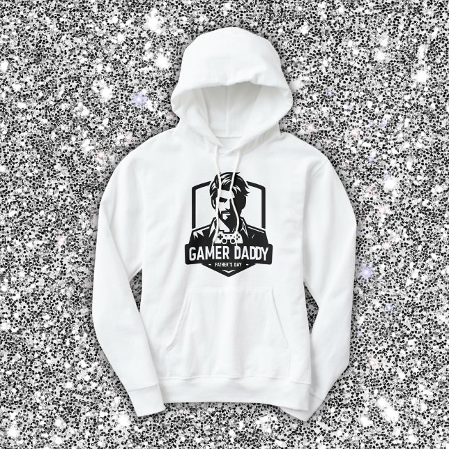 Veste À Capuche Geek Gamer Papa Fête des pères heureuse | (Créateur téléchargé)