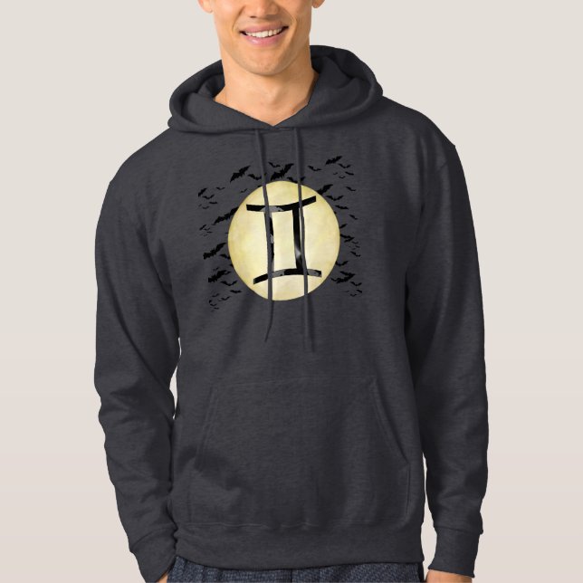 Veste À Capuche Gémeaux de lune de batte (Devant)