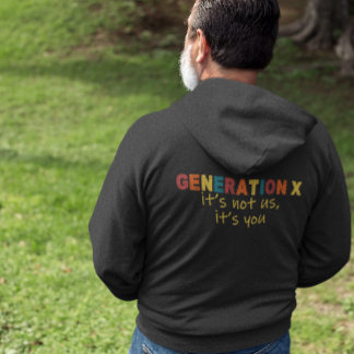 Veste À Capuche Gen X : Ce n'est pas nous, c'est vous
