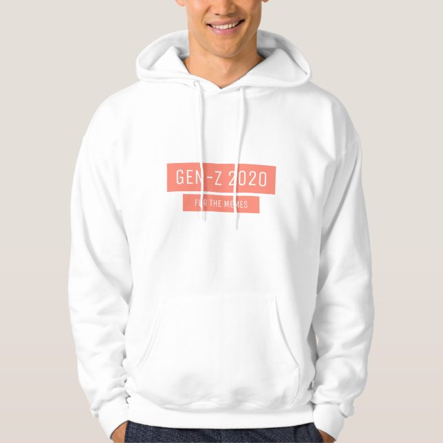 Veste À Capuche Gen-Z Pour Les Mèmes (Devant)