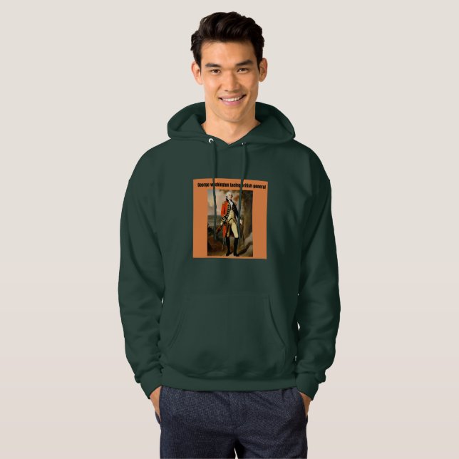 Veste À Capuche george Washington facing british generals (Devant entier)