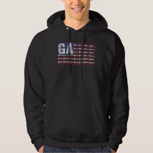Veste À Capuche Georgia Home State Ga American Flag Patriotic Golf