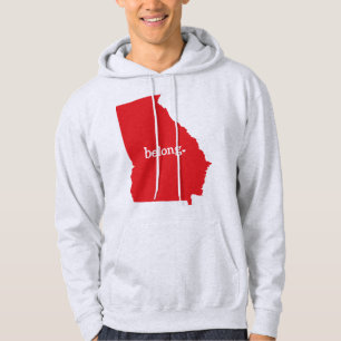 Veste À Capuche Géorgie États-Unis Carte Belong