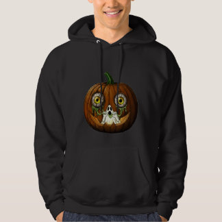 Veste À Capuche Ghoulish Ghost Dripping Eyeballs Jack-O-Lantern