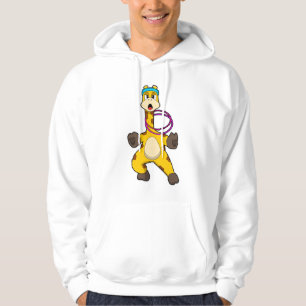 Veste À Capuche Girafe à Fitness avec anneau à aile