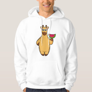 Veste À Capuche Girafe à Manger avec de la pastèque