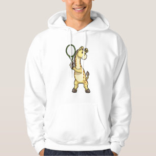 Veste À Capuche Girafe au Tennis avec raquette de tennis