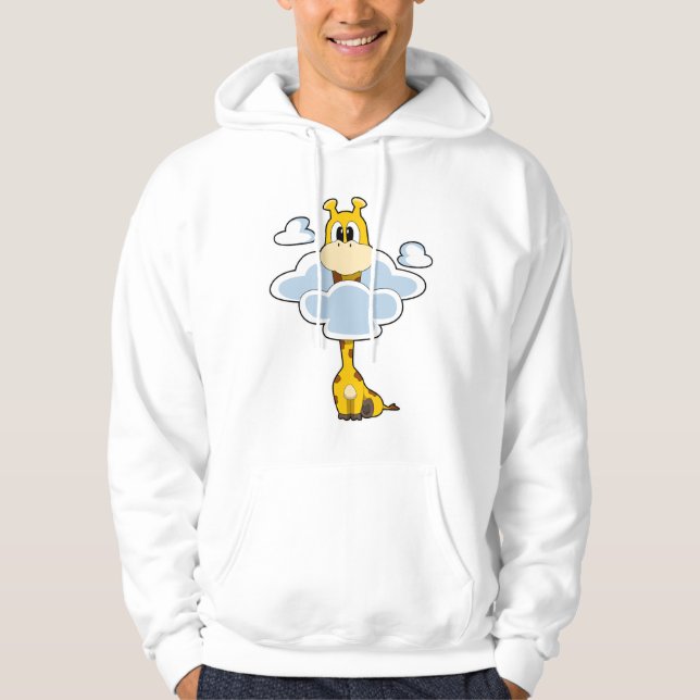 Veste À Capuche Girafe aux nuages (Devant)