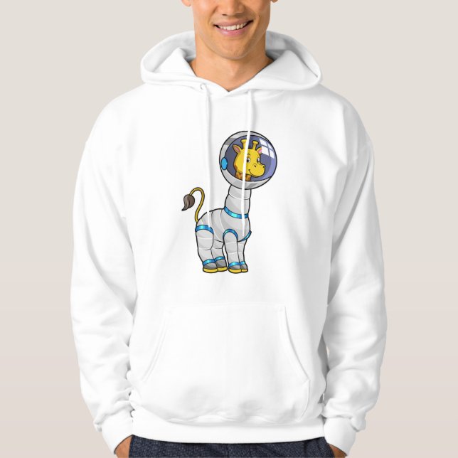 Veste À Capuche Giraffe en astronaute dans la sphère de verre (Devant)